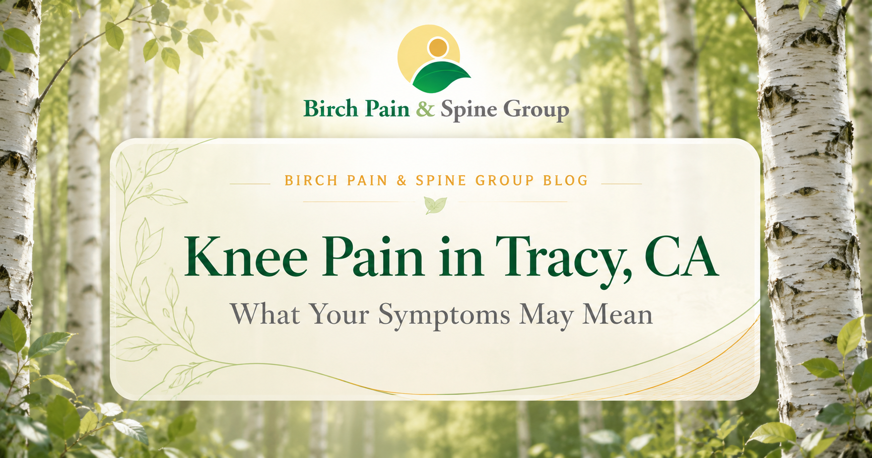Knee pain in Tracy, CA being assessed during a clinic examination