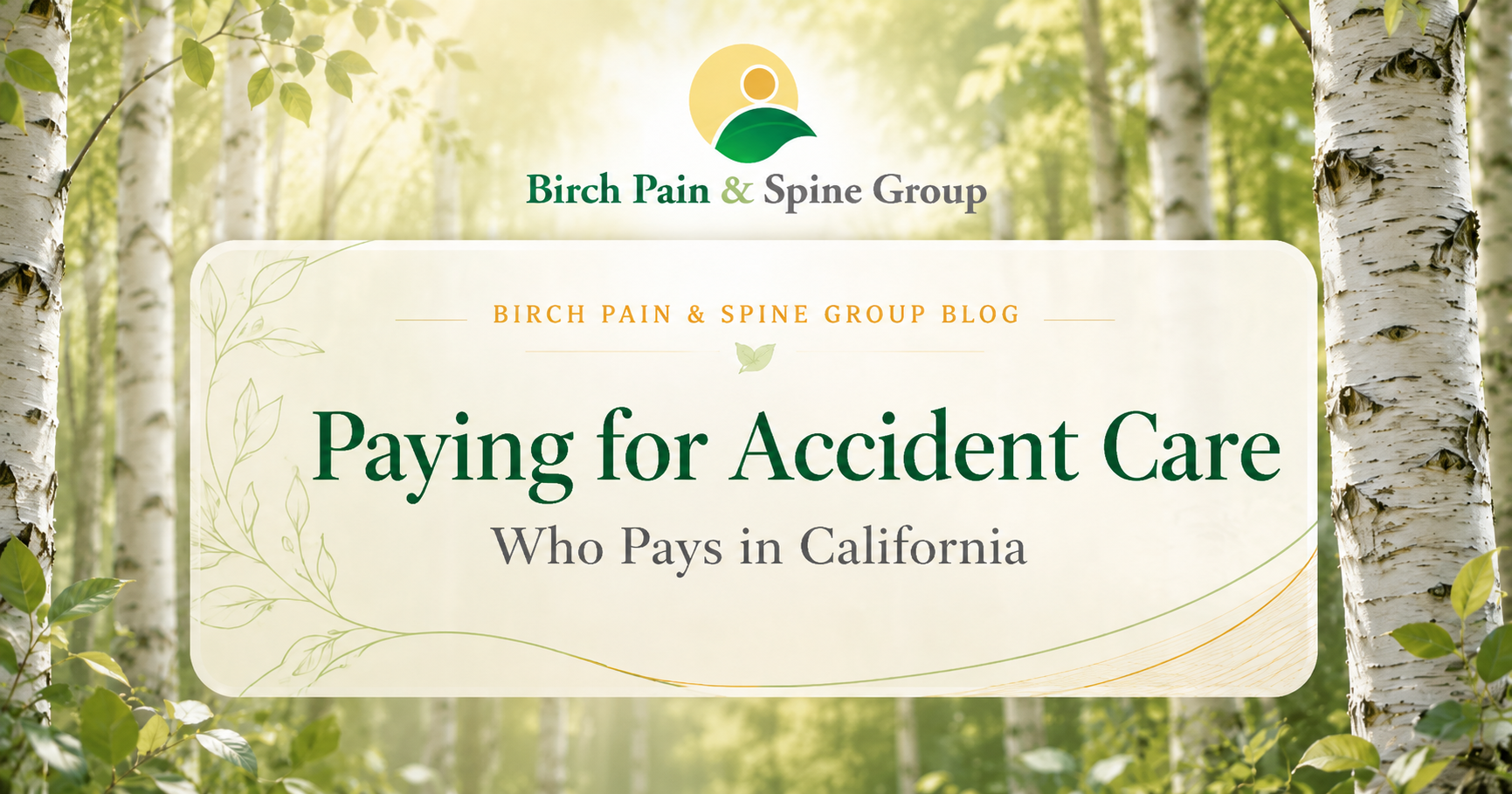 Paying for care after a car accident with MedPay or health insurance